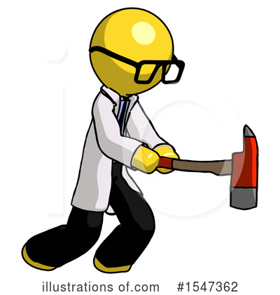 Royalty-Free (RF) Yellow  Design Mascot Clipart Illustration by Leo Blanchette - Stock Sample #1547362