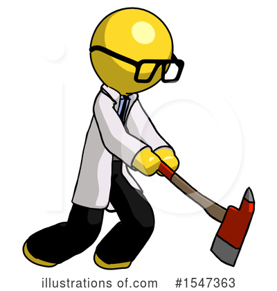 Royalty-Free (RF) Yellow  Design Mascot Clipart Illustration by Leo Blanchette - Stock Sample #1547363