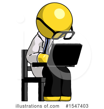 Royalty-Free (RF) Yellow  Design Mascot Clipart Illustration by Leo Blanchette - Stock Sample #1547403