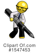 Yellow  Design Mascot Clipart #1547453 by Leo Blanchette