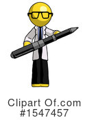 Yellow  Design Mascot Clipart #1547457 by Leo Blanchette