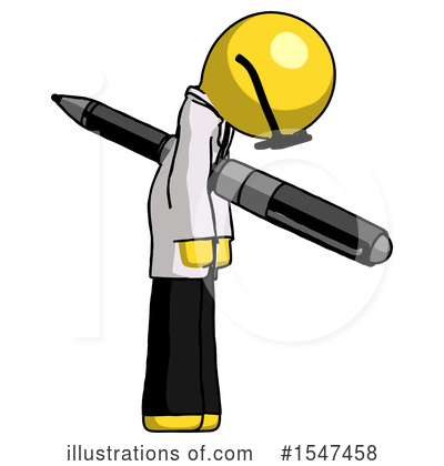 Royalty-Free (RF) Yellow  Design Mascot Clipart Illustration by Leo Blanchette - Stock Sample #1547458