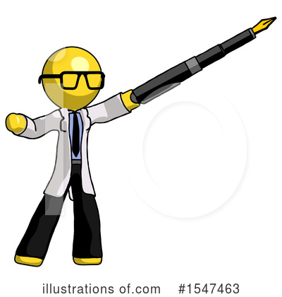 Royalty-Free (RF) Yellow  Design Mascot Clipart Illustration by Leo Blanchette - Stock Sample #1547463