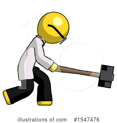 Royalty-Free (RF) Yellow  Design Mascot Clipart Illustration by Leo Blanchette - Stock Sample #1547476