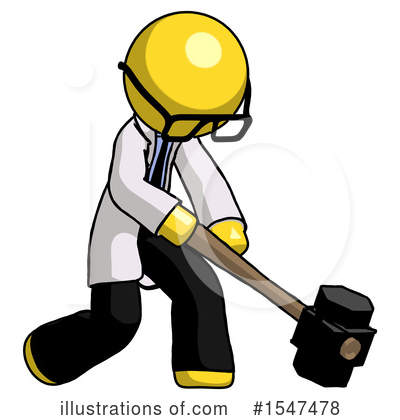 Royalty-Free (RF) Yellow  Design Mascot Clipart Illustration by Leo Blanchette - Stock Sample #1547478