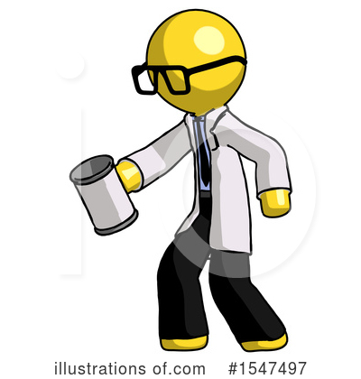 Royalty-Free (RF) Yellow  Design Mascot Clipart Illustration by Leo Blanchette - Stock Sample #1547497