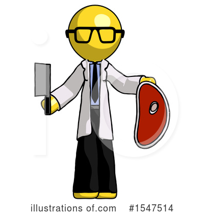 Royalty-Free (RF) Yellow  Design Mascot Clipart Illustration by Leo Blanchette - Stock Sample #1547514