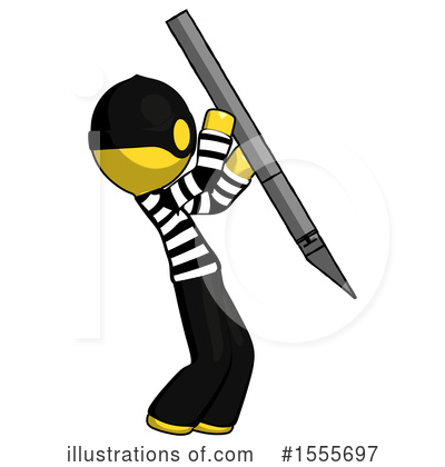Royalty-Free (RF) Yellow  Design Mascot Clipart Illustration by Leo Blanchette - Stock Sample #1555697