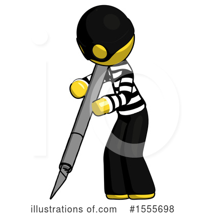 Royalty-Free (RF) Yellow  Design Mascot Clipart Illustration by Leo Blanchette - Stock Sample #1555698
