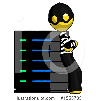 Royalty-Free (RF) Yellow  Design Mascot Clipart Illustration by Leo Blanchette - Stock Sample #1555703