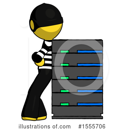 Royalty-Free (RF) Yellow  Design Mascot Clipart Illustration by Leo Blanchette - Stock Sample #1555706