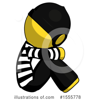 Royalty-Free (RF) Yellow  Design Mascot Clipart Illustration by Leo Blanchette - Stock Sample #1555778