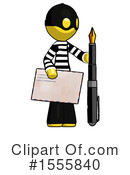 Yellow  Design Mascot Clipart #1555840 by Leo Blanchette