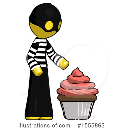 Royalty-Free (RF) Yellow  Design Mascot Clipart Illustration by Leo Blanchette - Stock Sample #1555863