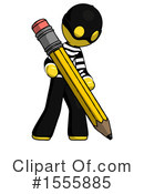 Yellow  Design Mascot Clipart #1555885 by Leo Blanchette