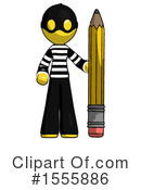 Yellow  Design Mascot Clipart #1555886 by Leo Blanchette
