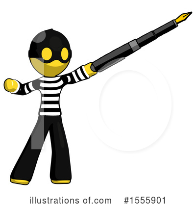 Royalty-Free (RF) Yellow  Design Mascot Clipart Illustration by Leo Blanchette - Stock Sample #1555901
