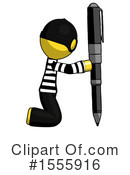 Yellow  Design Mascot Clipart #1555916 by Leo Blanchette