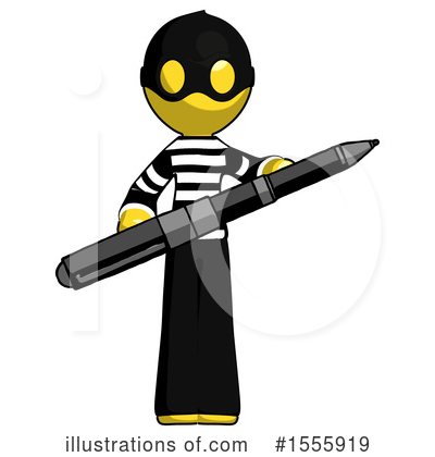 Royalty-Free (RF) Yellow  Design Mascot Clipart Illustration by Leo Blanchette - Stock Sample #1555919