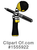 Yellow  Design Mascot Clipart #1555922 by Leo Blanchette