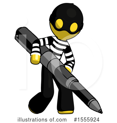 Royalty-Free (RF) Yellow  Design Mascot Clipart Illustration by Leo Blanchette - Stock Sample #1555924