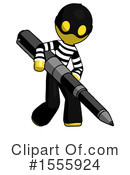 Yellow  Design Mascot Clipart #1555924 by Leo Blanchette