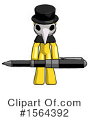 Yellow Design Mascot Clipart #1564392 by Leo Blanchette