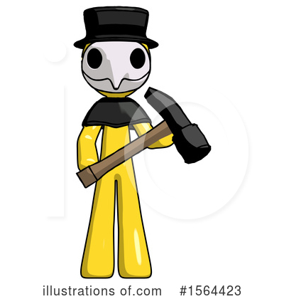 Royalty-Free (RF) Yellow Design Mascot Clipart Illustration by Leo Blanchette - Stock Sample #1564423