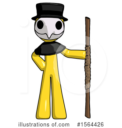 Royalty-Free (RF) Yellow Design Mascot Clipart Illustration by Leo Blanchette - Stock Sample #1564426