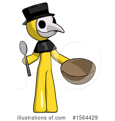 Royalty-Free (RF) Yellow Design Mascot Clipart Illustration by Leo Blanchette - Stock Sample #1564429