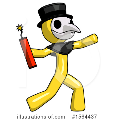 Royalty-Free (RF) Yellow Design Mascot Clipart Illustration by Leo Blanchette - Stock Sample #1564437