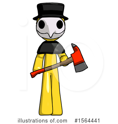 Royalty-Free (RF) Yellow Design Mascot Clipart Illustration by Leo Blanchette - Stock Sample #1564441