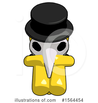Royalty-Free (RF) Yellow Design Mascot Clipart Illustration by Leo Blanchette - Stock Sample #1564454