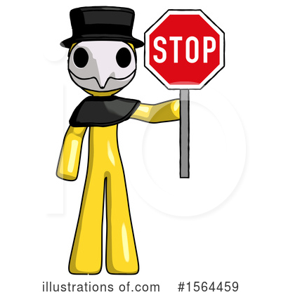 Royalty-Free (RF) Yellow Design Mascot Clipart Illustration by Leo Blanchette - Stock Sample #1564459