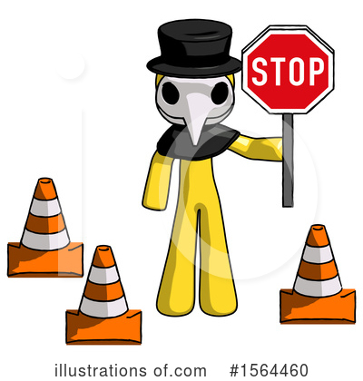 Royalty-Free (RF) Yellow Design Mascot Clipart Illustration by Leo Blanchette - Stock Sample #1564460