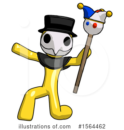 Royalty-Free (RF) Yellow Design Mascot Clipart Illustration by Leo Blanchette - Stock Sample #1564462