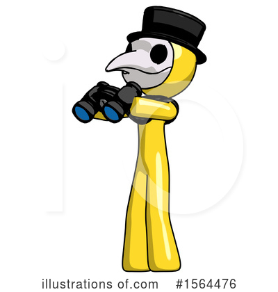 Royalty-Free (RF) Yellow Design Mascot Clipart Illustration by Leo Blanchette - Stock Sample #1564476