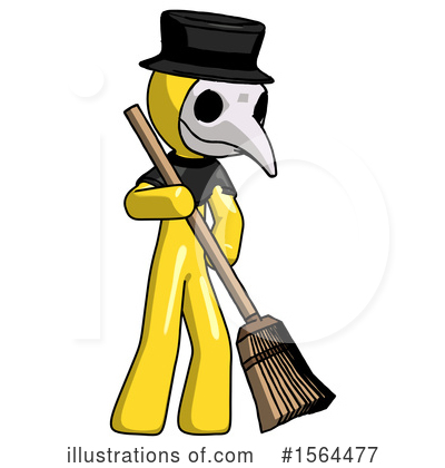 Royalty-Free (RF) Yellow Design Mascot Clipart Illustration by Leo Blanchette - Stock Sample #1564477