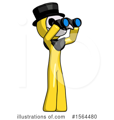 Royalty-Free (RF) Yellow Design Mascot Clipart Illustration by Leo Blanchette - Stock Sample #1564480