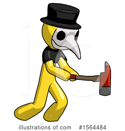 Royalty-Free (RF) Yellow Design Mascot Clipart Illustration by Leo Blanchette - Stock Sample #1564484
