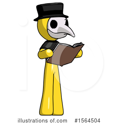 Royalty-Free (RF) Yellow Design Mascot Clipart Illustration by Leo Blanchette - Stock Sample #1564504