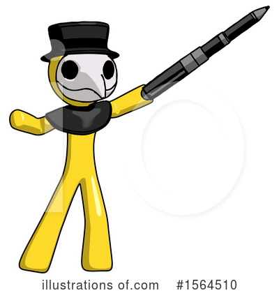 Royalty-Free (RF) Yellow Design Mascot Clipart Illustration by Leo Blanchette - Stock Sample #1564510