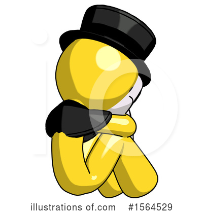 Royalty-Free (RF) Yellow Design Mascot Clipart Illustration by Leo Blanchette - Stock Sample #1564529
