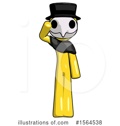Royalty-Free (RF) Yellow Design Mascot Clipart Illustration by Leo Blanchette - Stock Sample #1564538