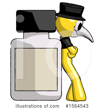 Royalty-Free (RF) Yellow Design Mascot Clipart Illustration by Leo Blanchette - Stock Sample #1564543