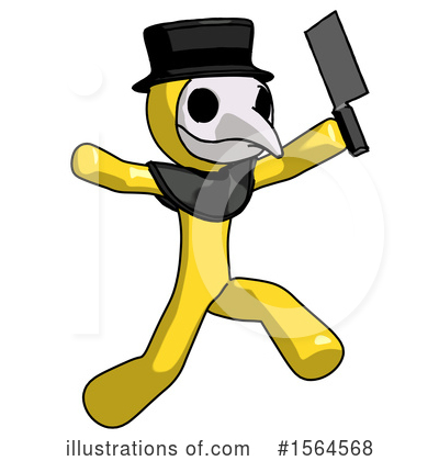 Royalty-Free (RF) Yellow Design Mascot Clipart Illustration by Leo Blanchette - Stock Sample #1564568