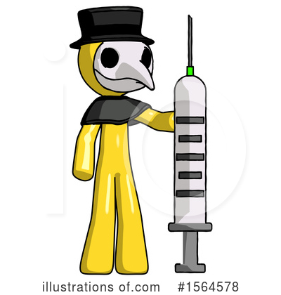 Royalty-Free (RF) Yellow Design Mascot Clipart Illustration by Leo Blanchette - Stock Sample #1564578