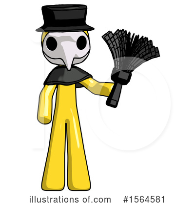 Royalty-Free (RF) Yellow Design Mascot Clipart Illustration by Leo Blanchette - Stock Sample #1564581