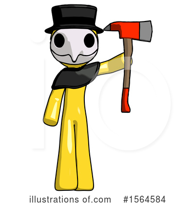 Royalty-Free (RF) Yellow Design Mascot Clipart Illustration by Leo Blanchette - Stock Sample #1564584