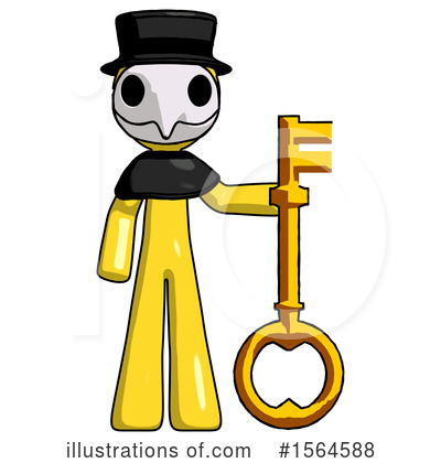 Royalty-Free (RF) Yellow Design Mascot Clipart Illustration by Leo Blanchette - Stock Sample #1564588
